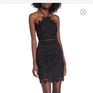 ASTR THE LABEL Lace Body-Con Dress